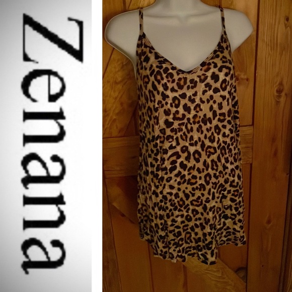 Zenana Outfitters Tops - 🚫SOLD🚫 Reversible Cheetah Tank Top 🐆